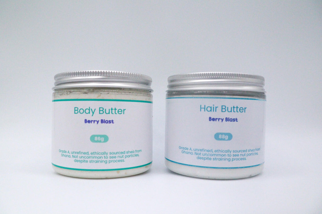 Berry Blast Body Butter + Hair Butter Butter Set